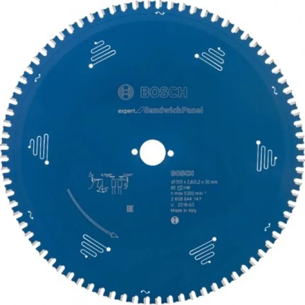 Bosch expert lama per sega circolare 355x30 mm per pannelli sandwich 2608644147 - dettaglio 1