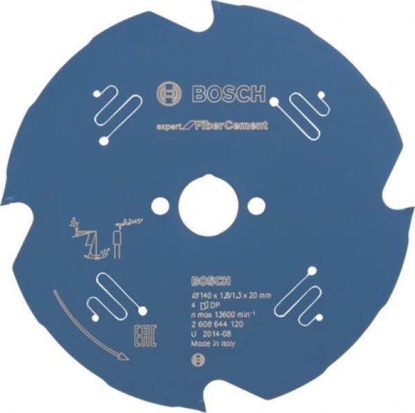 Bosch expert for fiber cement lama per sega circolare 140x20 mm per fibrocemento 2608644120 - dettaglio 1