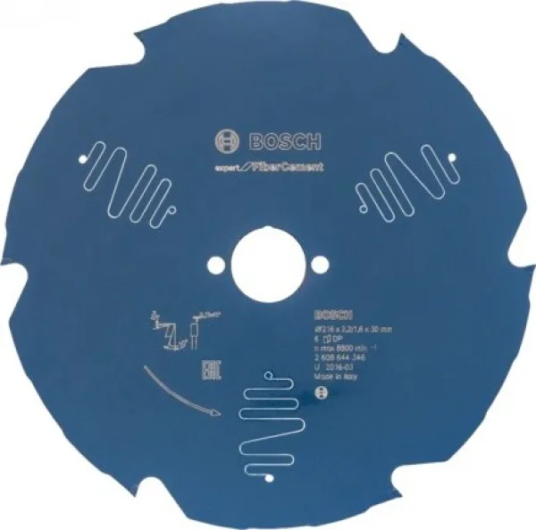 Bosch expert for fiber cement lama per troncatrice 216x30 mm per fibrocemento 2608644346 - dettaglio 1