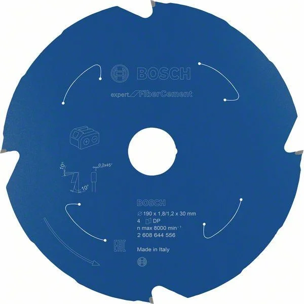 Bosch expert for fiber cement lama per sega ad affondamento 190x30 mm per fibrocemento 2608644556 - dettaglio 1