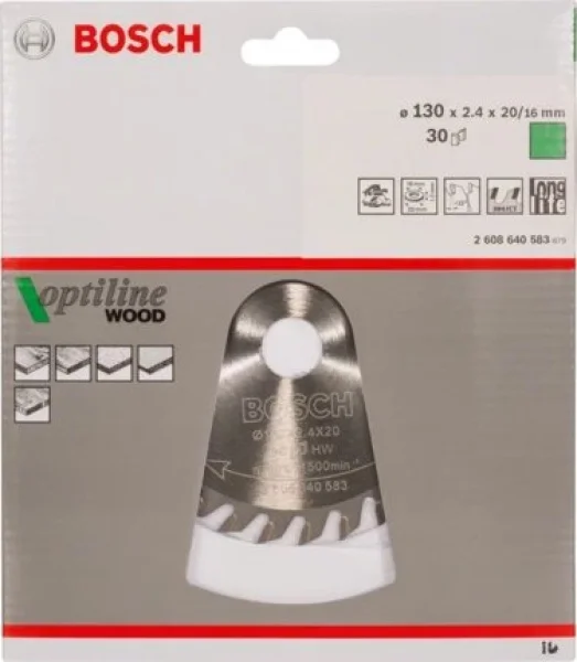 Bosch optiline wood lama per sega circolare 130x20 mm per legno 2608640583 - dettaglio 2