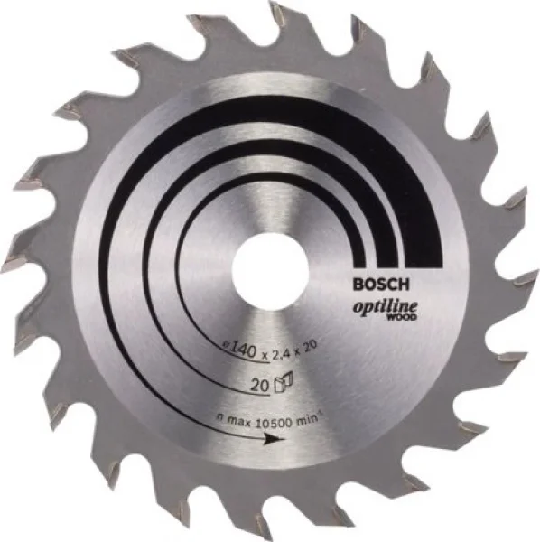 Bosch optiline wood lama per sega circolare 140x20 mm per legno 2608640586 - dettaglio 1