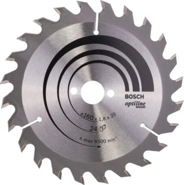 Bosch optiline wood lama per sega circolare 160x20 mm per legno 2608641171 - dettaglio 1
