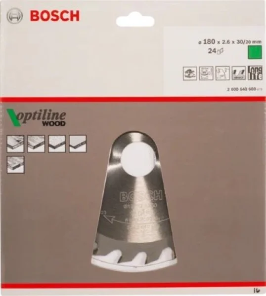 Bosch optiline wood lama per sega circolare 180x30 mm per legno 2608640608 - dettaglio 2