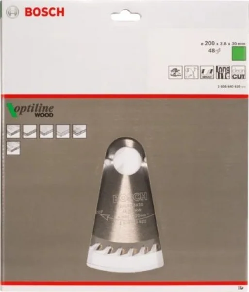 Bosch optiline wood lama per sega circolare 200x30 mm per legno 2608640620 - dettaglio 2