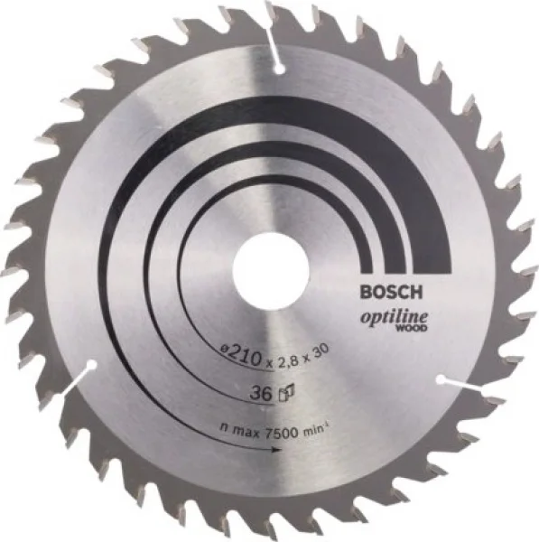 Bosch optiline wood lama per sega circolare 210x30 mm per legno 2608640622 - dettaglio 1