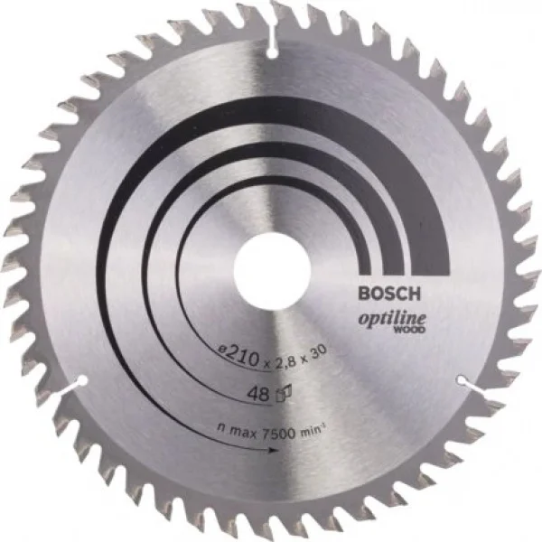 Bosch optiline wood lama per sega circolare 210x30 mm per legno 2608640623 - dettaglio 1