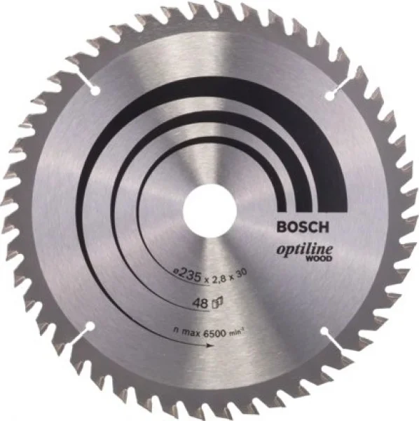 Bosch optiline wood lama per sega circolare 235x30 mm per legno 2608640727 - dettaglio 1