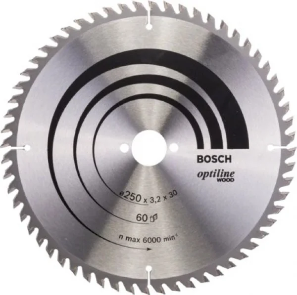 Bosch optiline wood lama per sega circolare 250x30 mm per legno 2608640729 - dettaglio 1