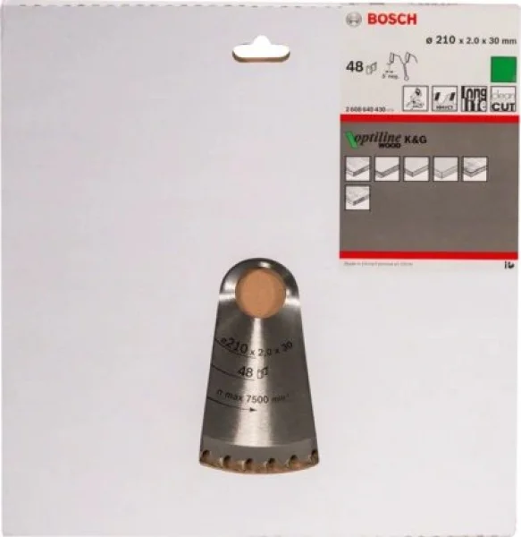 Bosch optiline wood lama per troncatrice 210x30 mm per legno 2608640430 - dettaglio 2