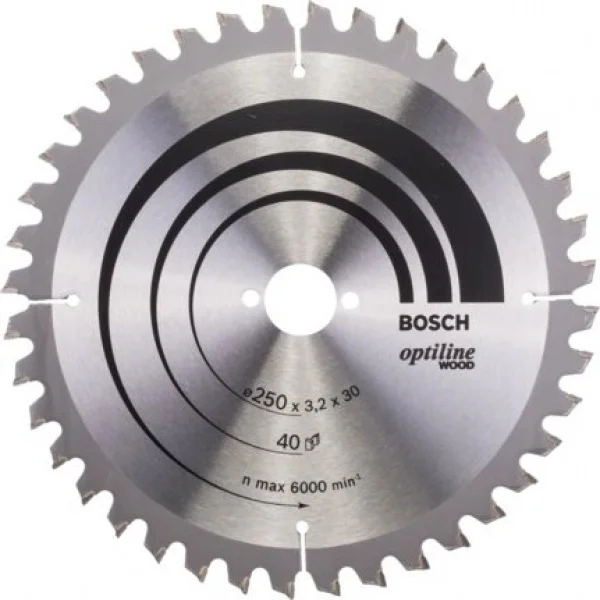 Bosch optiline wood lama per troncatrice 250x30 mm per legno 2608640643 - dettaglio 1