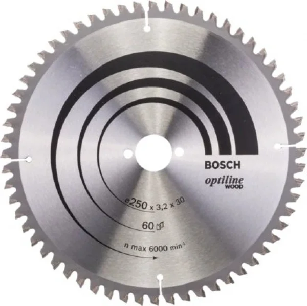 Bosch optiline wood lama per troncatrice 250x30 mm per legno 2608640644 - dettaglio 1
