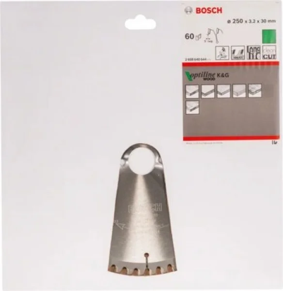 Bosch optiline wood lama per troncatrice 250x30 mm per legno 2608640644 - dettaglio 2