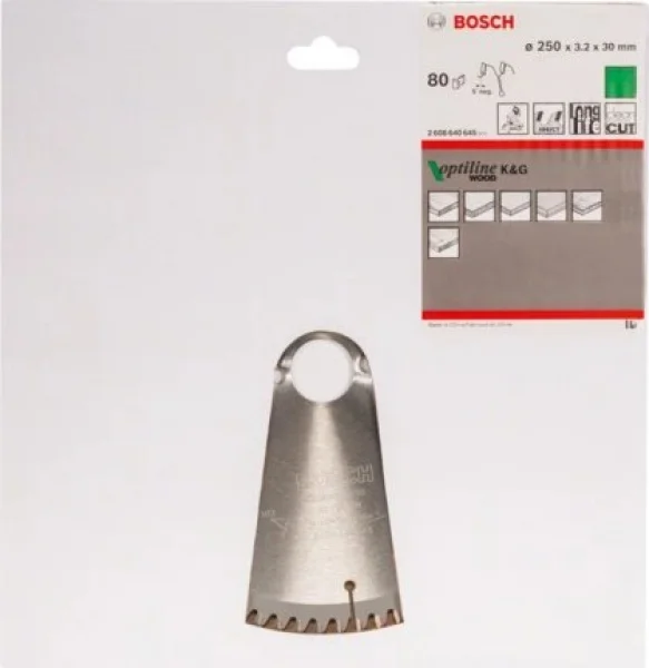 Bosch optiline wood lama per troncatrice 250x30 mm per legno 2608640645 - dettaglio 2