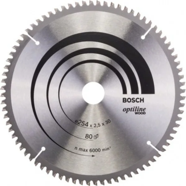 Bosch optiline wood lama per troncatrice 254x30 mm per legno 2608640437 - dettaglio 1