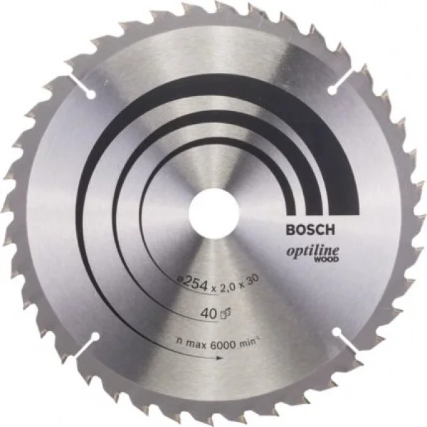Bosch optiline wood lama per troncatrice 254x30 mm per legno 2608640438 - dettaglio 1