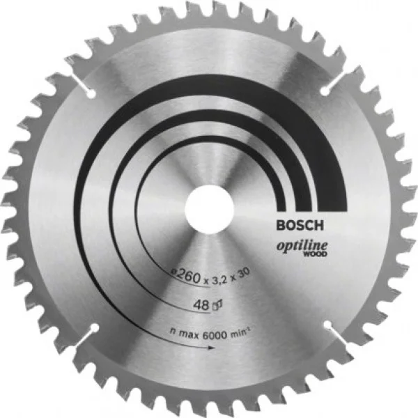 Bosch optiline wood lama per troncatrice 260x30 mm per legno 2608641202 - dettaglio 1