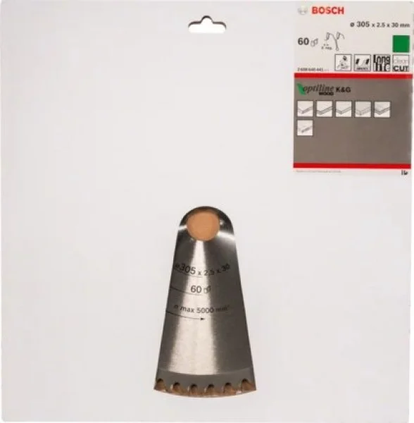 Bosch optiline wood lama per troncatrice 305x30 mm per legno 2608640441 - dettaglio 2