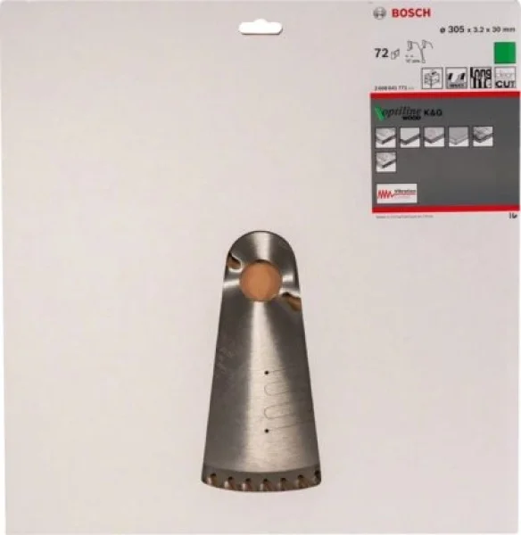 Bosch optiline wood lama per seghe da banco 305x30 mm per legno 2608641771 - dettaglio 2