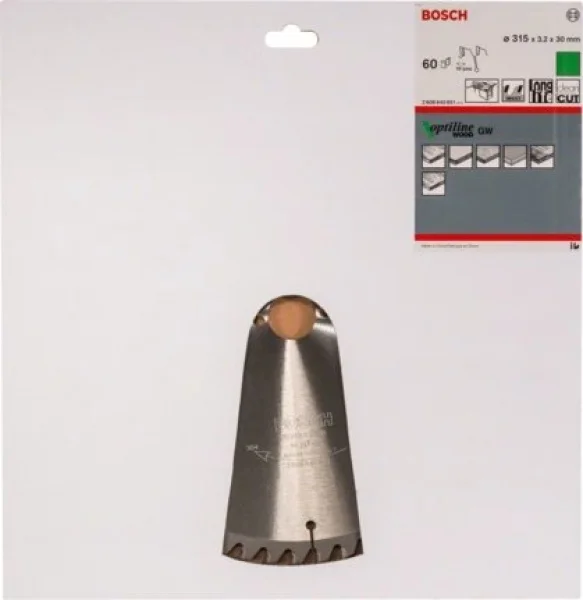 Bosch optiline wood lama per seghe da banco 315x30 mm per legno 2608640651 - dettaglio 2
