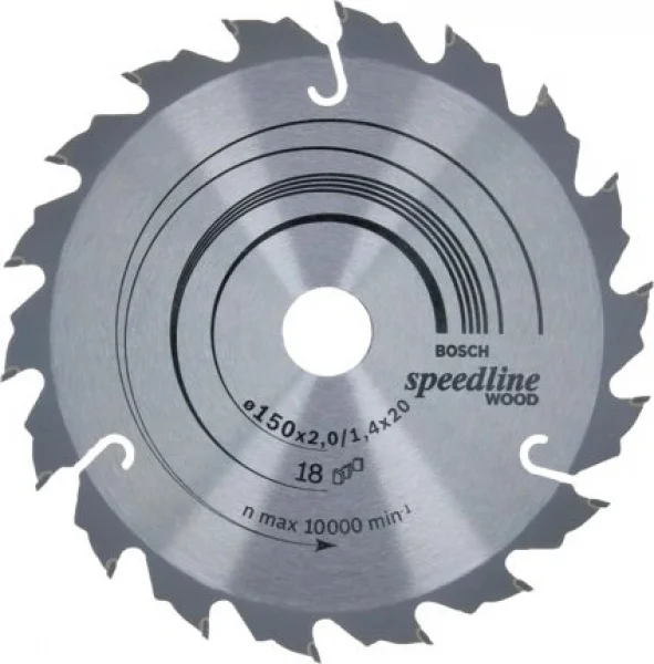 Bosch speedline wood lama per sega circolare 150x20 mm per legno 2608640781 - dettaglio 1