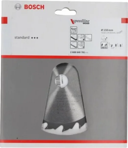 Bosch speedline wood lama per sega circolare 150x20 mm per legno 2608640781 - dettaglio 2