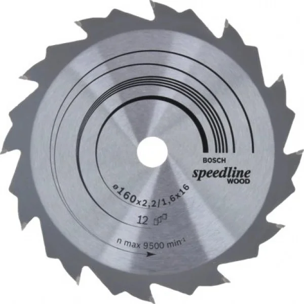 Bosch speedline wood lama per sega circolare 160x16 mm per legno 2608640784 - dettaglio 1