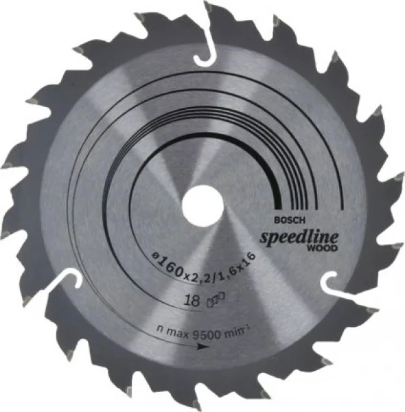 Bosch speedline wood lama per sega circolare 160x16 mm per legno 2608640785 - dettaglio 1