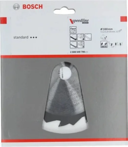 Bosch speedline wood lama per sega circolare 160x20 mm per legno 2608640786 - dettaglio 2