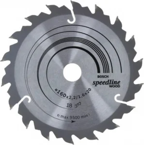 Bosch speedline wood lama per sega circolare 160x20 mm per legno 2608640787 - dettaglio 1