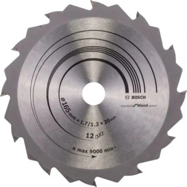 Bosch speedline wood lama per sega circolare 165x20 mm per legno 2608642600 - dettaglio 1