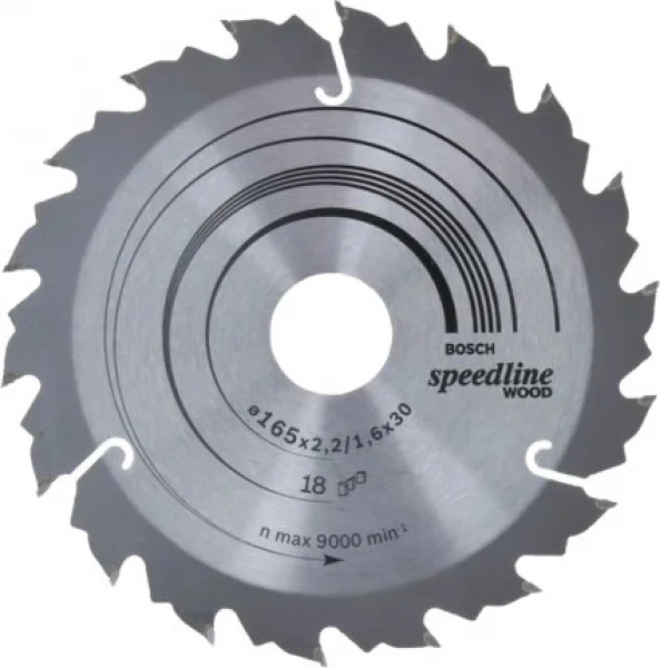 Bosch speedline wood lama per sega circolare 165x30 mm per legno 2608640789 - dettaglio 1