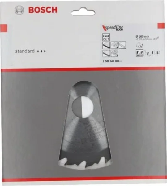 Bosch speedline wood lama per sega circolare 165x30 mm per legno 2608640789 - dettaglio 2
