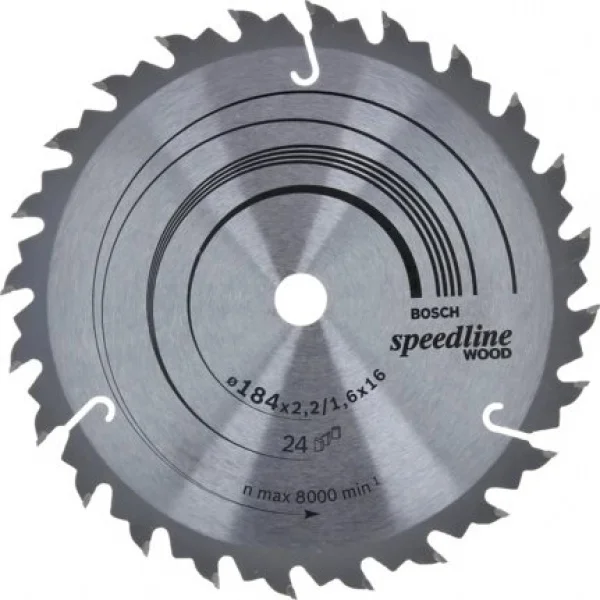 Bosch speedline wood lama per sega circolare 184x16 mm per legno 2608640795 - dettaglio 1