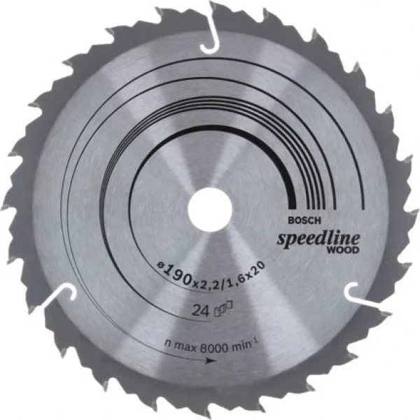 Bosch speedline wood lama per sega circolare 190x20 mm per legno 2608640799 - dettaglio 1