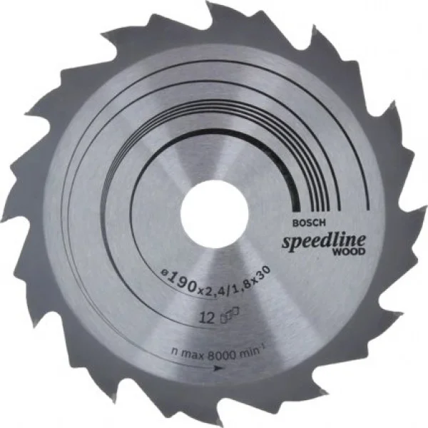 Bosch speedline wood lama per sega circolare 190x30 mm per legno 2608640800 - dettaglio 1