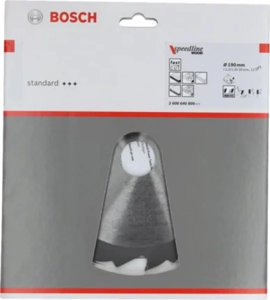 Bosch speedline wood lama per sega circolare 190x30 mm per legno 2608640800 - dettaglio 2