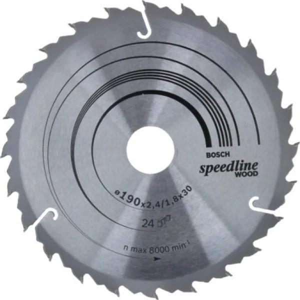 Bosch speedline wood lama per sega circolare 190x30 mm per legno 2608640801 - dettaglio 1