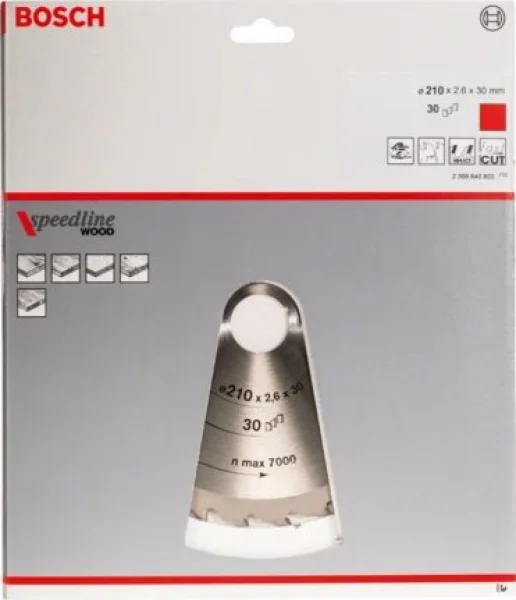 Bosch speedline wood lama per sega circolare 210x30 mm per legno 2608640803 - dettaglio 2