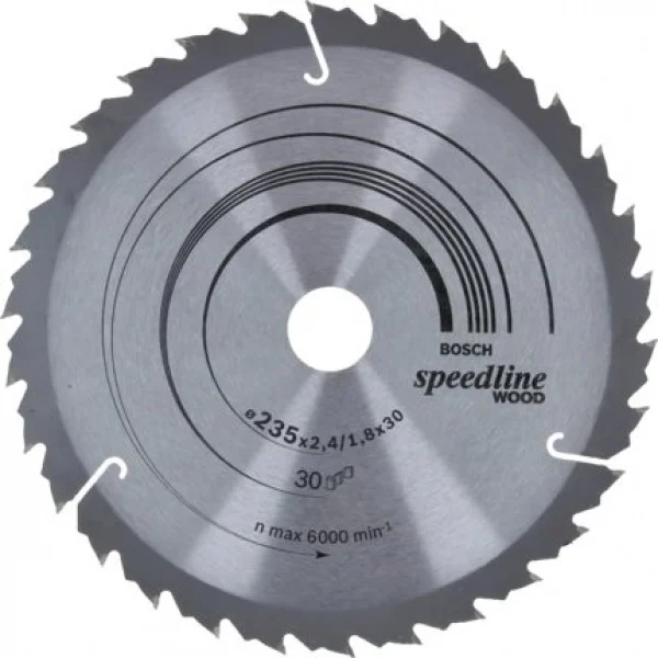 Bosch speedline wood lama per sega circolare 235x30 mm per legno 2608640807 - dettaglio 1