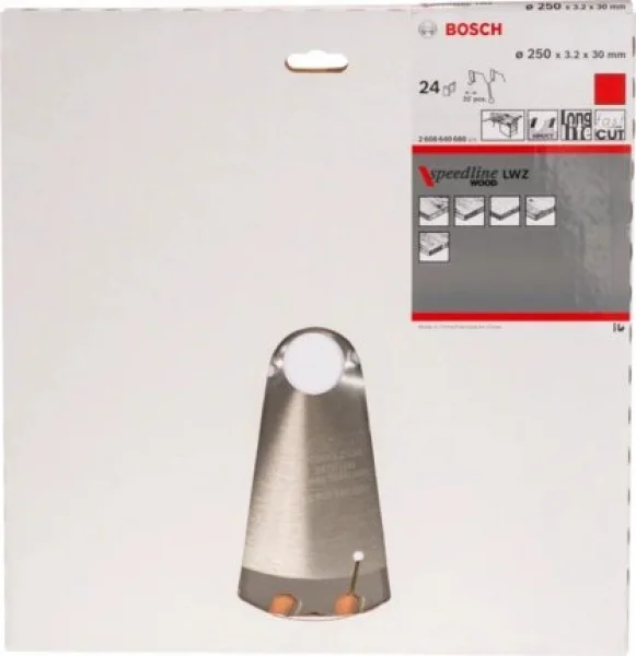 Bosch speedline wood lama per sega da banco 250x30 mm per legno 2608640680 - dettaglio 2