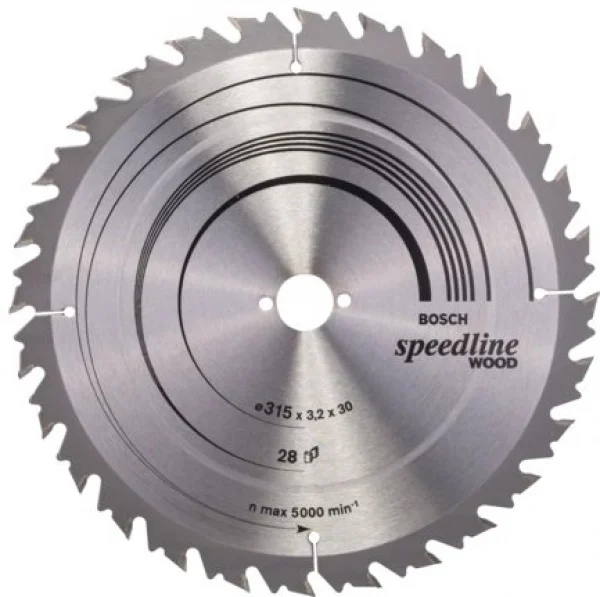 Bosch speedline wood lama per sega da banco 315x30 mm per legno 2608640682 - dettaglio 1