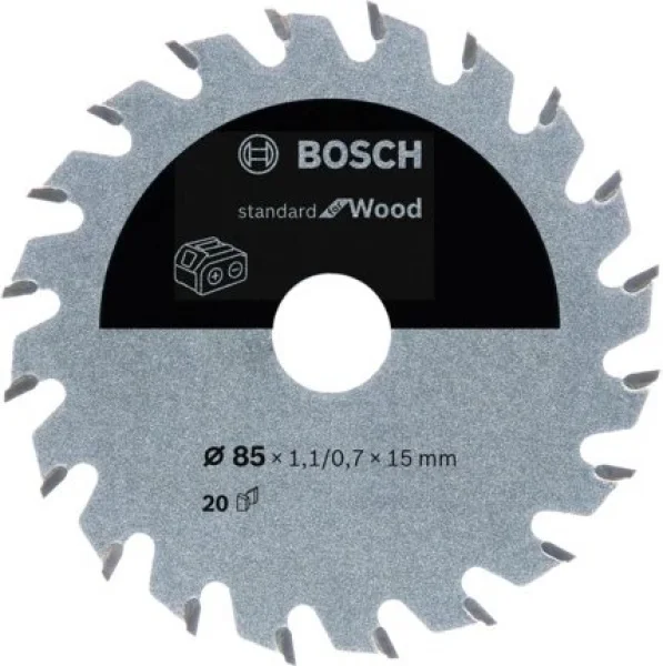 Bosch standard for wood lama per sega circolare 85x15 mm per legno 2608837666 - dettaglio 1