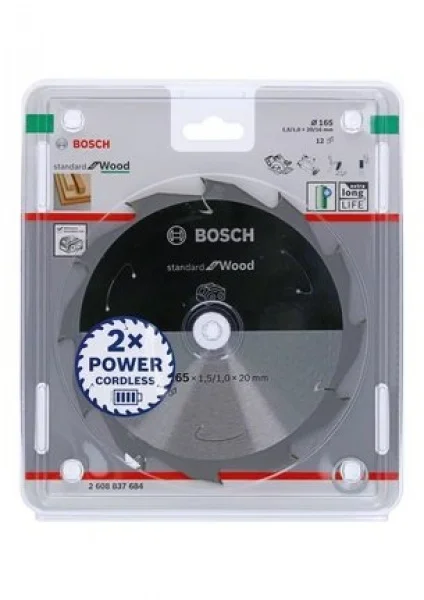 Bosch standard for wood lama per sega circolare 165x20 mm per legno 2608837684 - dettaglio 2