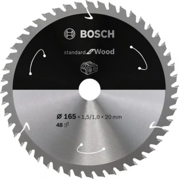 Bosch standard for wood lama per sega circolare 165x20 mm per legno 2608837687 - dettaglio 1