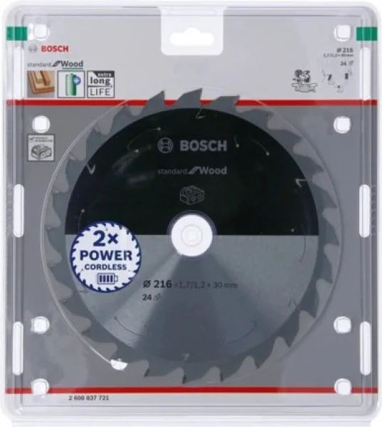 Bosch standard for wood lama per troncatrice 216x30 mm per legno 2608837721 - dettaglio 2