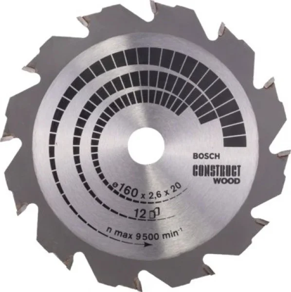 Bosch standard for construct wood lama per sega circolare 160x20 mm per legno chiodato 2608640630 - dettaglio 1