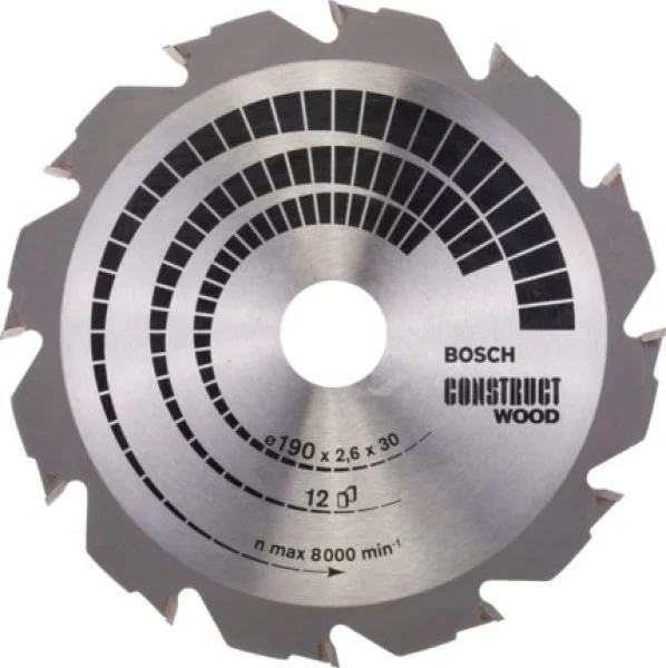 Bosch standard for construct wood lama per sega circolare 190x30 mm per legno chiodato 2608640633 - dettaglio 1