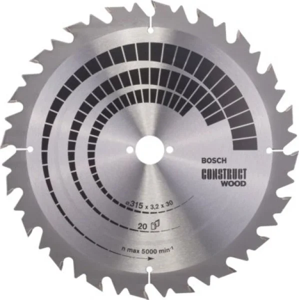 Bosch standard for construct wood lama per sega da banco 315x30 mm per legno 2608640701 - dettaglio 1