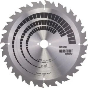 Bosch standard for construct wood lama per sega da banco 315x30 mm per legno 2608640701 - dettaglio 1